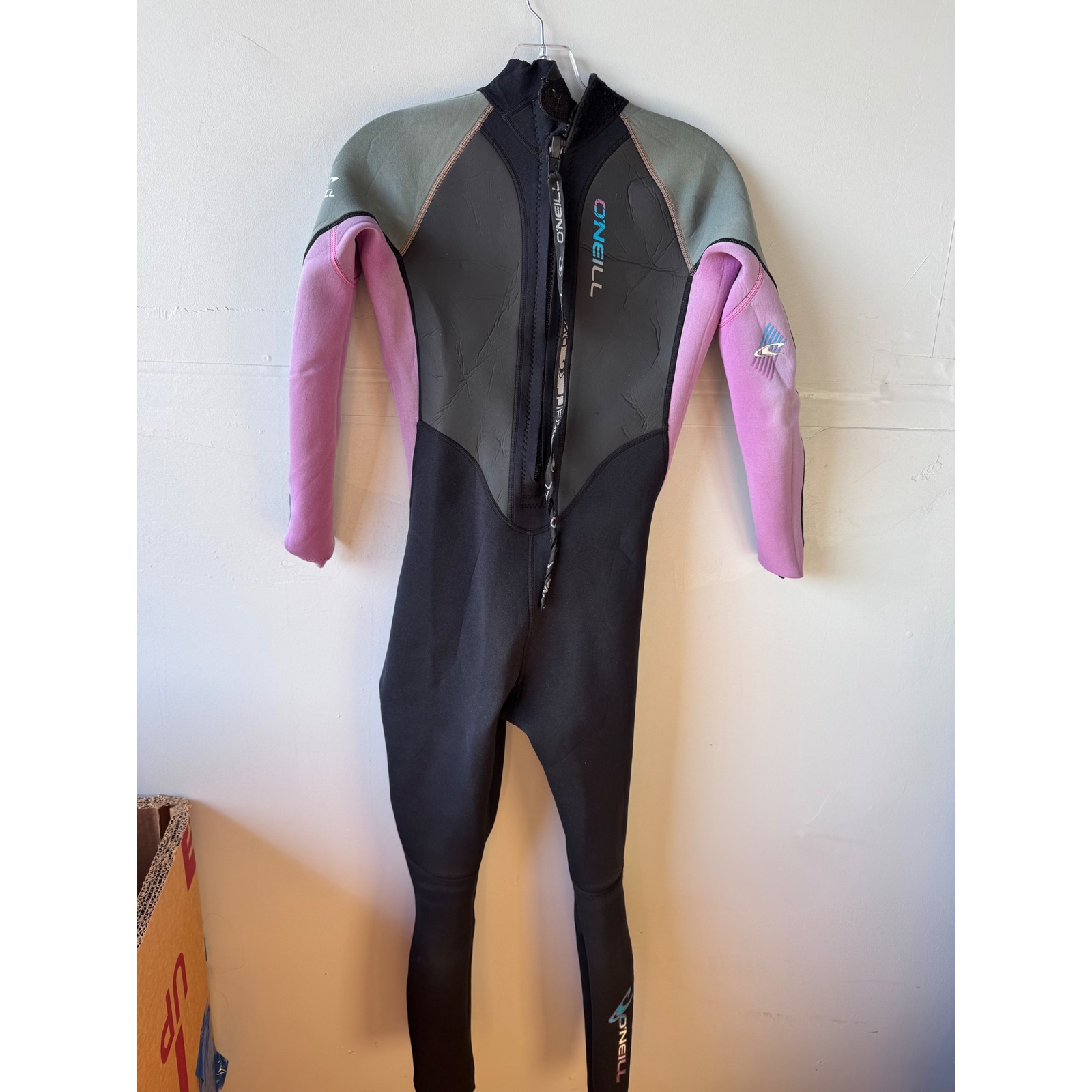 O'neill Kids Full Wetsuit Black Purple Grey Neoprene Surf Swim Diving Suit